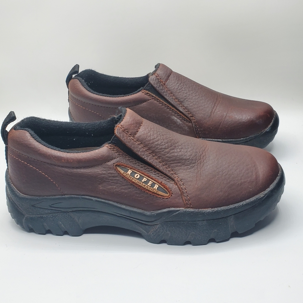 Roper performance leather slipon shoes size 7 - Picture 11 of 12